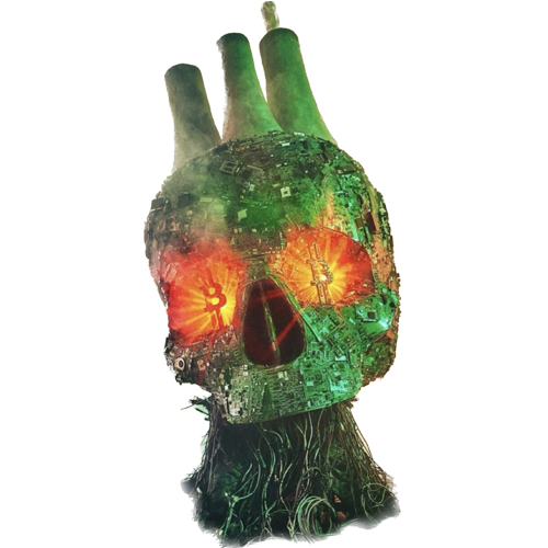 green skull image